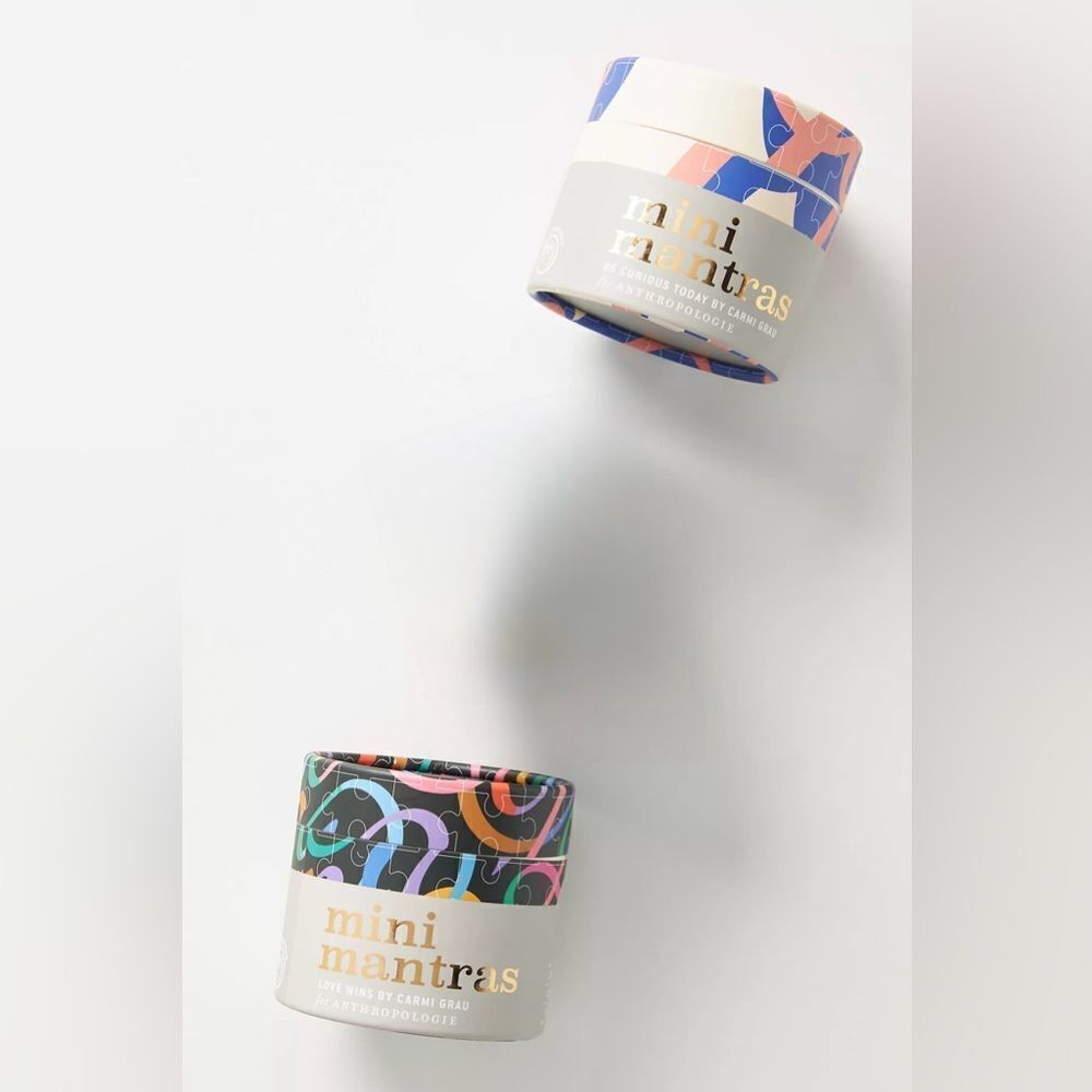 NWT ANTHROPOLOGIE set of 2 Mini Mantra Puzzles 🧩 NIB
